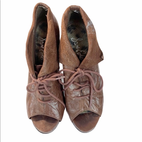 Sam Edelman Wedge Lace Up Booties 6M - Picture 2 of 6